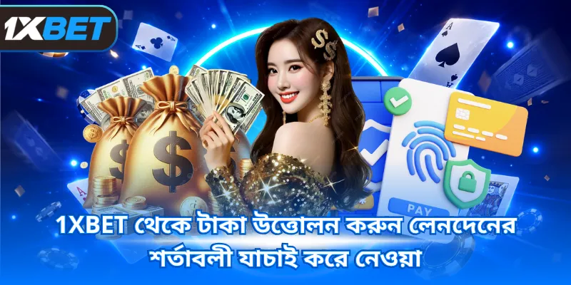 1XBET থেকে টাকা উত্তোলন করুন লেনদেনের শর্তাবলী যাচাই করে নেওয়া